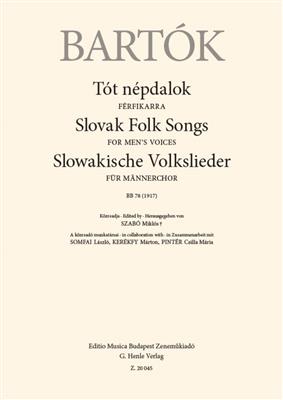Béla Bartók: Slovak Folk Songs: Männerchor mit Begleitung