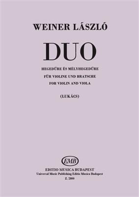 László Weiner: Duo for violin and viola: Streicher Duett