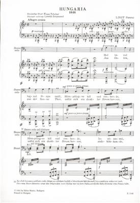 Franz Liszt: Hungaria-1848: Männerchor mit Begleitung