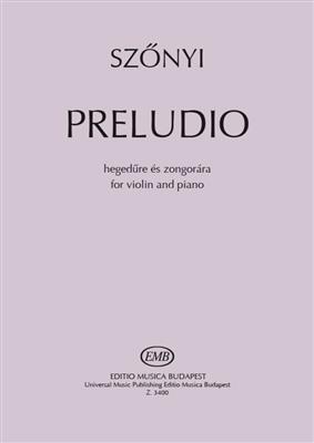 Erzsébet Szönyi: Preludio: Violine mit Begleitung