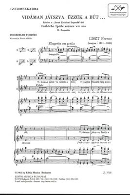 Franz Liszt: Fröhliche Spiele sannen wir aus: Kinderchor mit Begleitung