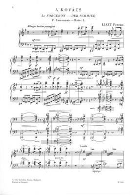 Franz Liszt: A kovács: Männerchor mit Begleitung
