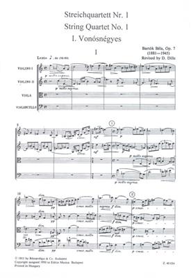 Béla Bartók: String Quartet No.1 Op.7: Streichquartett