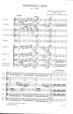 Wolfgang Amadeus Mozart: Sinfonie C-Dur, KV 425 Linzer Sinfonie: Orchester