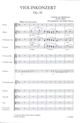 Ludwig van Beethoven: Violinkonzert D-Dur op. 61: Orchester mit Solo