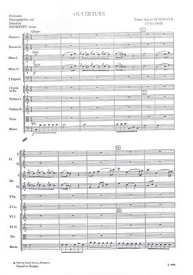Franz Xaver Süssmayr: Ouverture: Orchester