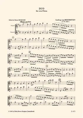 Ludwig van Beethoven: Sonata a due flauti: Flöte Ensemble