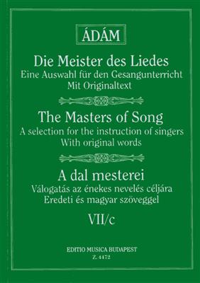 Adam Jenö: Die Meister des Liedes VII-c Lieder von Brahms, F: Gesang mit Klavier