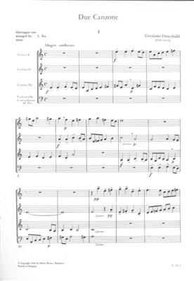 Girolamo Frescobaldi: Due Canzone: Streichorchester