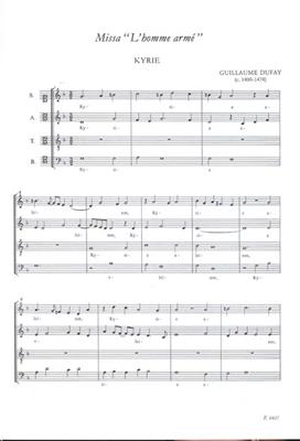 Guillaume Dufay: Missa L'homme arme für gem. Chor: Gemischter Chor A cappella