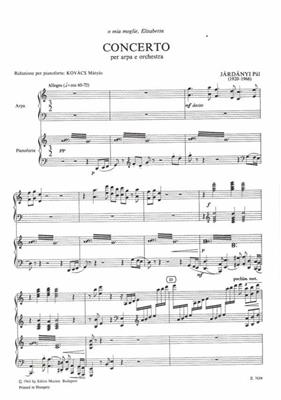 Pal Jardanyi: Konzert für Harfe und Orchester: Harfe Solo