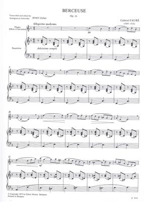 Gabriel Fauré: Berceuse op. 16: Flöte mit Begleitung