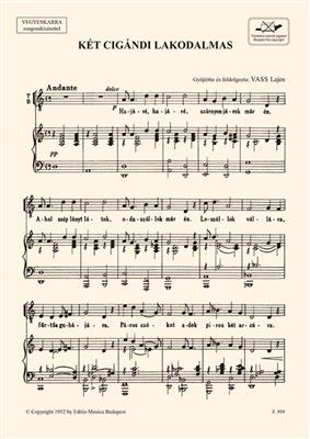 Két Cigándi Lakodalmas: (Arr. Lajos Vass): Gemischter Chor mit Klavier/Orgel