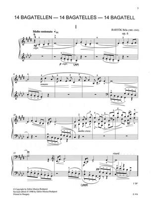 14 Bagatellen für Klavier op. 6