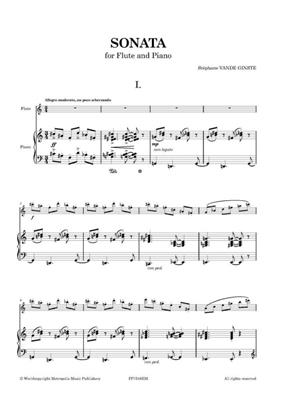 Stephane Vande Ginste: Sonata: Flöte mit Begleitung