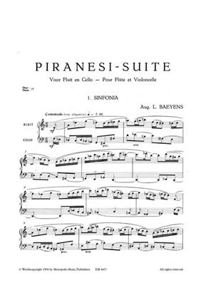 August Baeyens: Piranesi Suite: Flöte mit Begleitung