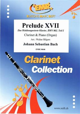 Johann Sebastian Bach: Prelude XVII: (Arr. Walter Hilgers): Klarinette mit Begleitung