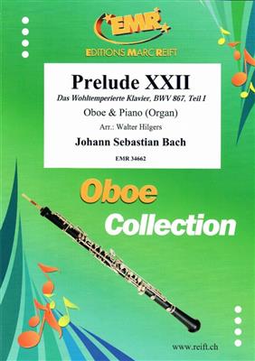 Johann Sebastian Bach: Prelude XXII: (Arr. Walter Hilgers): Oboe mit Begleitung