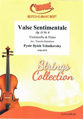 Pyotr Ilyich Tchaikovsky: Valse Sentimentale: Cello mit Begleitung