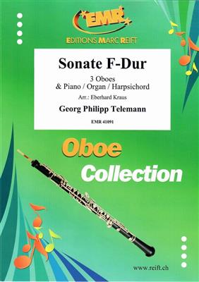Georg Philipp Telemann: Sonate F-Dur: (Arr. Eberhard Kraus): Oboe Ensemble