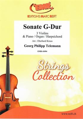 Georg Philipp Telemann: Sonate G-Dur: (Arr. Eberhard Kraus): Violinensemble
