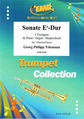 Georg Philipp Telemann: Sonate Eb-Dur: (Arr. Eberhard Kraus): Trompete Ensemble