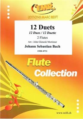 Johann Sebastian Bach: 12 Duets: (Arr. John Glenesk Mortimer): Flöte Duett