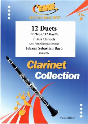 Johann Sebastian Bach: 12 Duets: (Arr. John Glenesk Mortimer): Bassklarinette