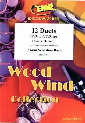 Johann Sebastian Bach: 12 Duets: (Arr. John Glenesk Mortimer): Gemischtes Holzbläser Duett