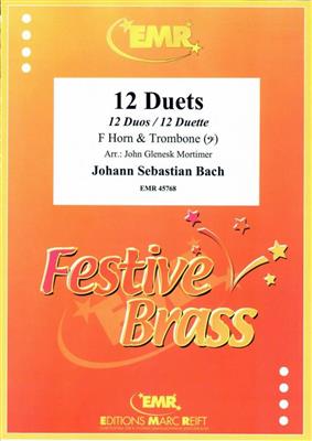 Johann Sebastian Bach: 12 Duets: (Arr. John Glenesk Mortimer): Gemischtes Blechbläser Duett
