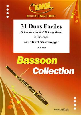 31 Duos Faciles: (Arr. Kurt Sturzenegger): Fagott Duett