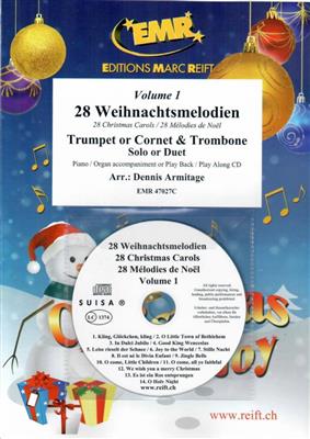 28 Weihnachtsmelodien Vol. 1: (Arr. Dennis Armitage): Gemischtes Blechbläser Duett