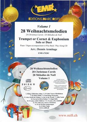 28 Weihnachtsmelodien Vol. 1: (Arr. Dennis Armitage): Gemischtes Blechbläser Duett