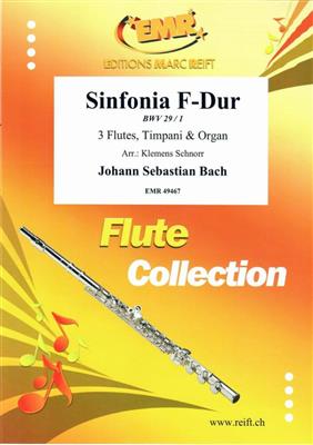Johann Sebastian Bach: Sinfonia F -Dur: (Arr. Klemens Schnorr): Flöte Ensemble