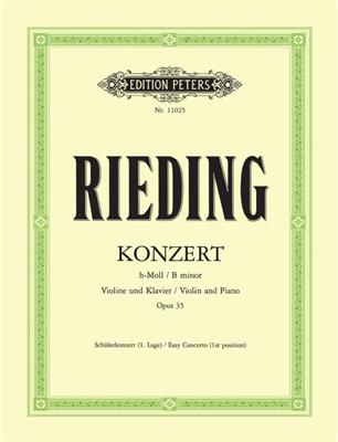 Oscar Rieding: Concert B minor Op.35: Violine mit Begleitung