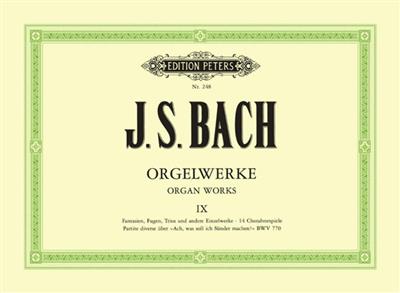 Johann Sebastian Bach: Orgelwerke 9: Orgel