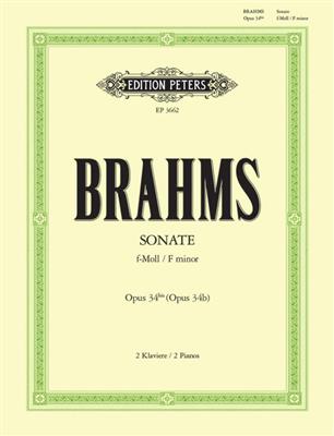Johannes Brahms: Sonata in F minor Op.34b: Klavier Duett