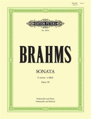 Johannes Brahms: Sonata In E Minor For Cello & Piano: Cello mit Begleitung