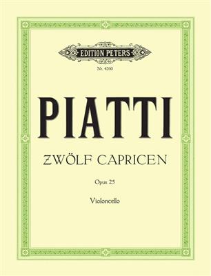 Carlo Alfredo Piatti: 12 Caprices Op.25: Cello Solo