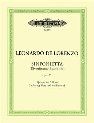 Leonardo de Lorenzo: Sinfonietta (Divertimento Flautistico): Flöte Ensemble