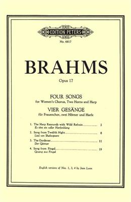 Johannes Brahms: 4 Gesänge op. 17: Frauenchor mit Begleitung