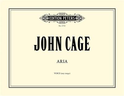 John Cage: Aria: Gesang Solo