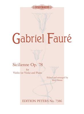 Gabriel Fauré: Sicilienne Op.78: Viola mit Begleitung
