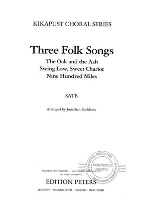 Three Folk Songs: (Arr. Jonathan Rathbone): Gemischter Chor mit Begleitung