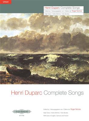 Henri Duparc: Complete Songs (High Voice): Gesang mit Klavier