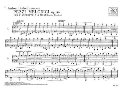 Anton Diabelli: Pezzi Melodici Nell Estensione Di 5 Note, Op. 149: Klavier vierhändig