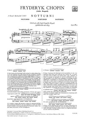 Frédéric Chopin: Notturni: Klavier Solo