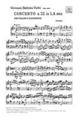Giovanni Battista Viotti: Concerto Per Violino N. 22 In La Min.: Violine mit Begleitung