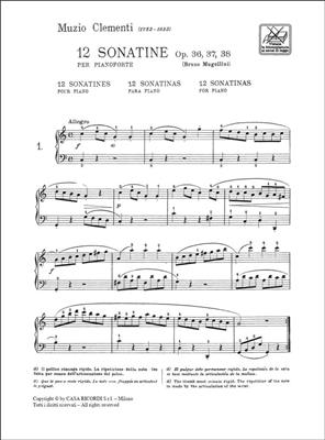Muzio Clementi: 12 Sonatine Op. 36, 37, 38: Klavier Solo