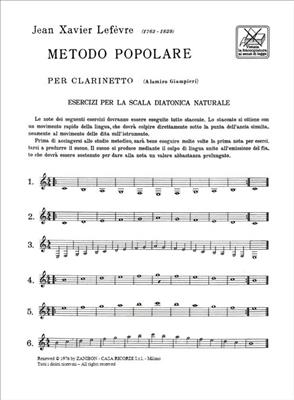 Metodo Popolare Per Clarinetto